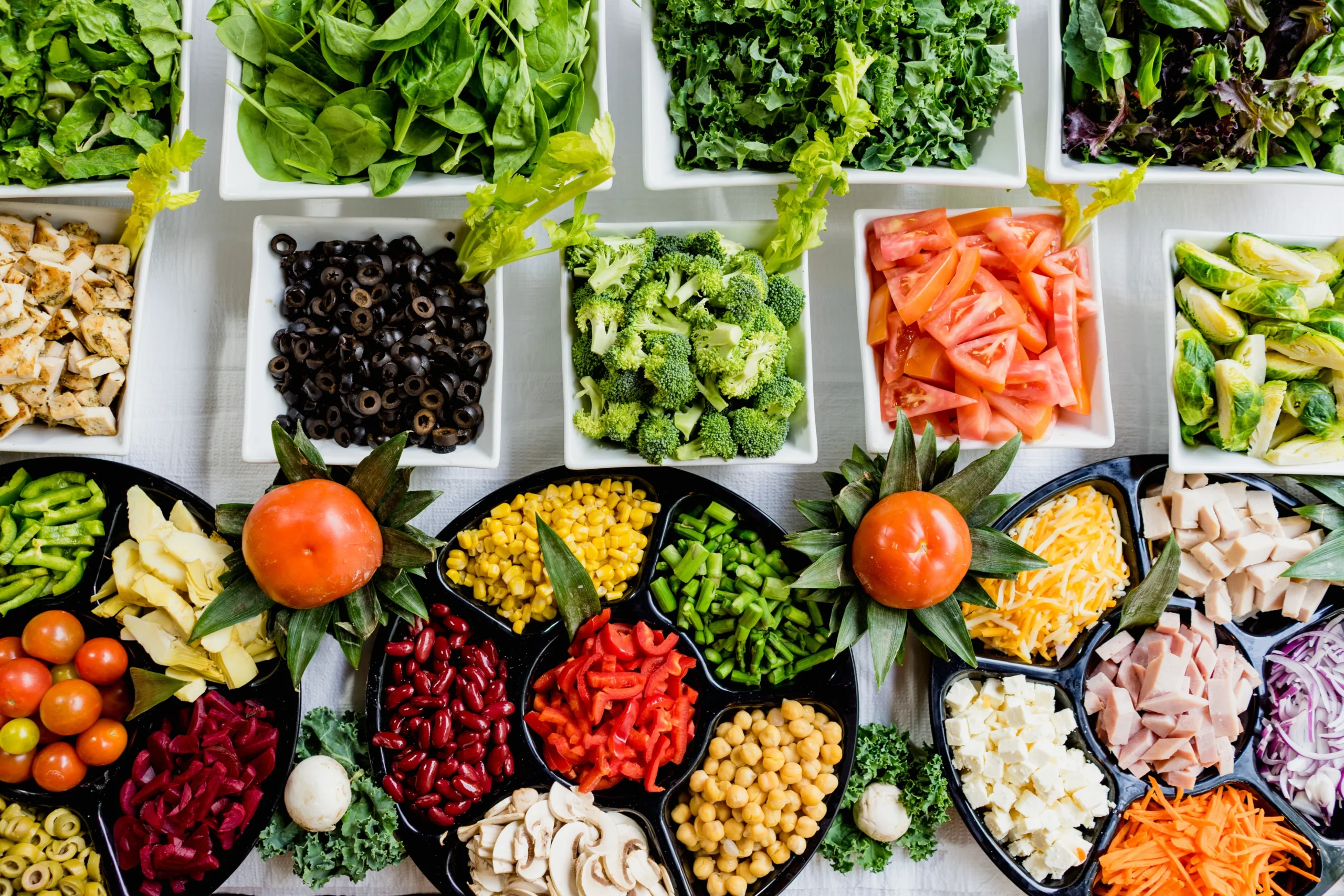 platter of assorted vegetables